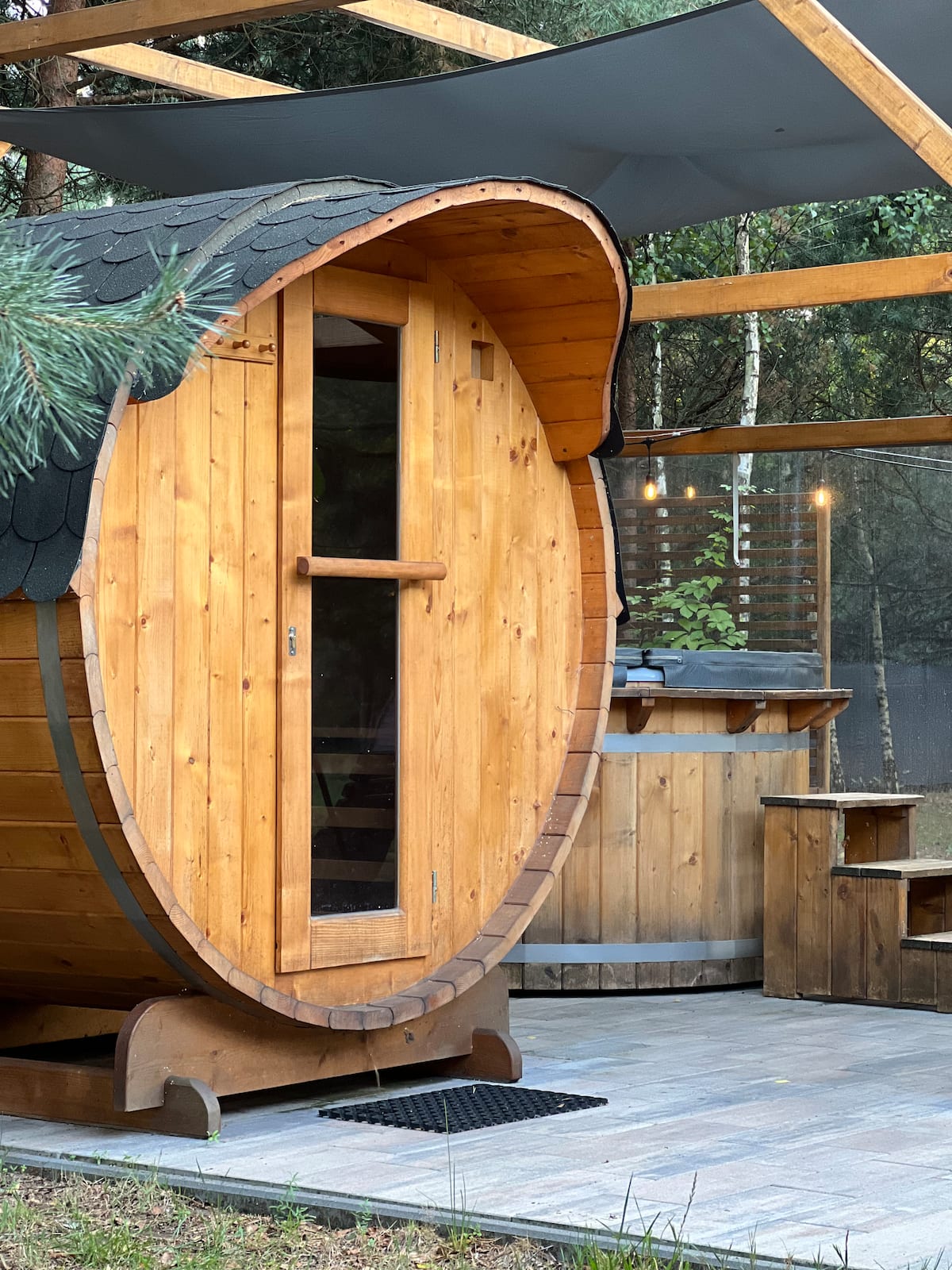 Prywatna sauna beczka i balia w Leśnej Ostoi